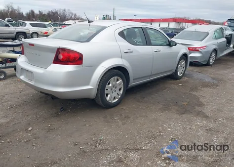 2012 Dodge Avenger Se from USA, damaged, VIN 1C3CDZAB9CN168284